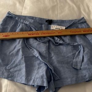 NWT JCrew linen blue shorts
